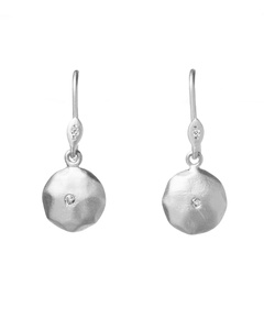 Mini Diamond Disc Earring